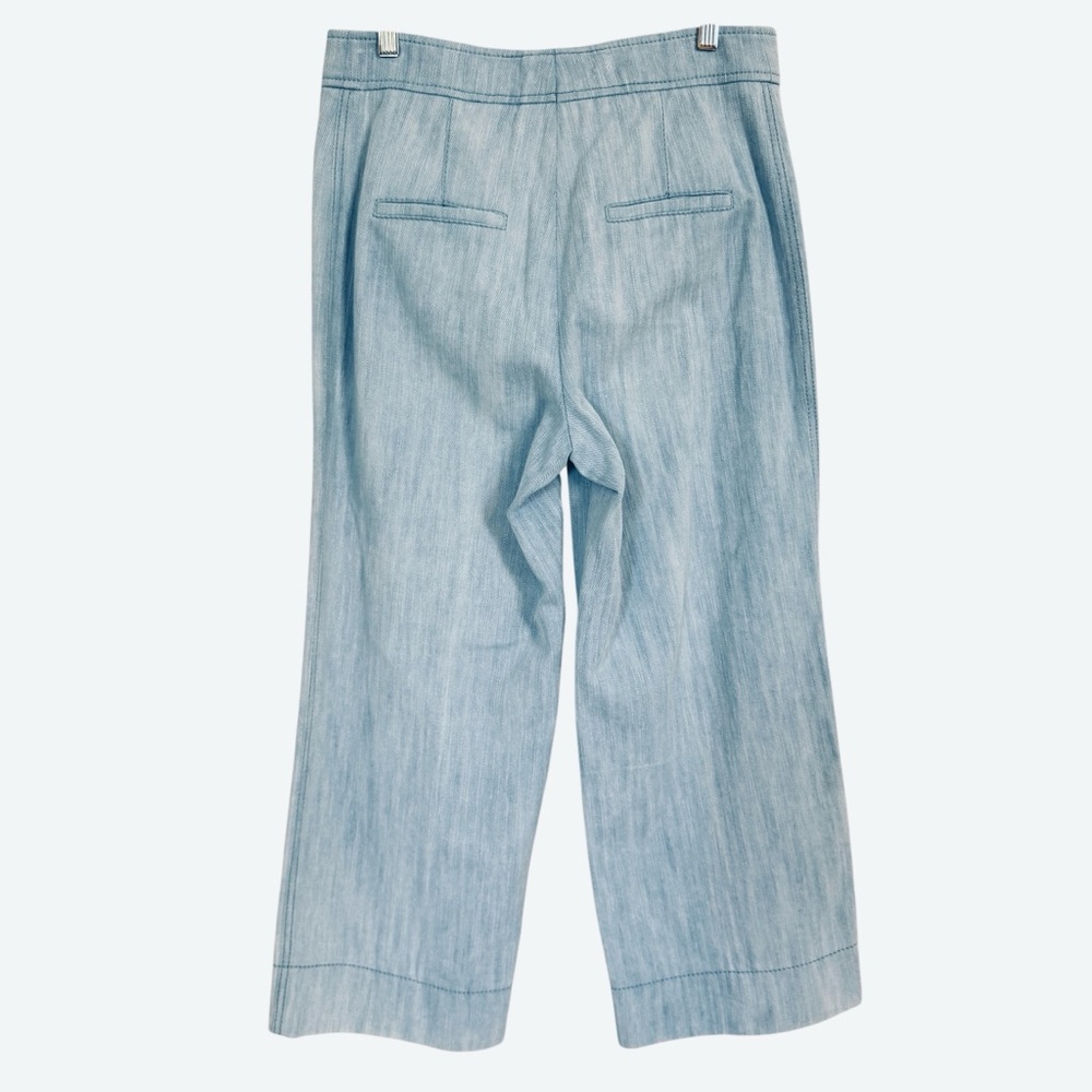 Akris Punto Chieko High-Rise Wide Leg Denim Jeans Women’s Size 8 - Picture 7 of 16
